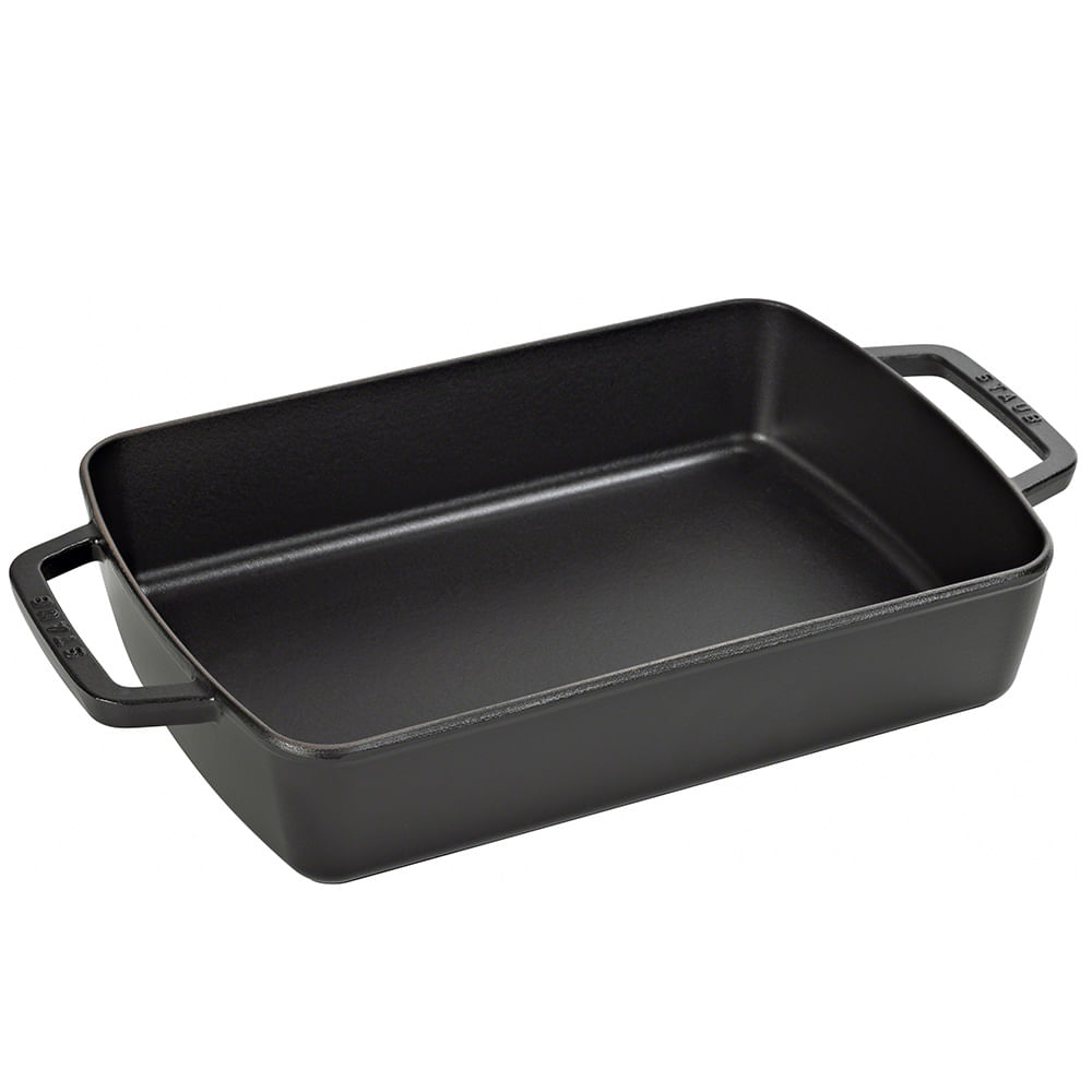 Staub Travessa Retangular Ferro Fundido 40x25 Cm Preto Staub